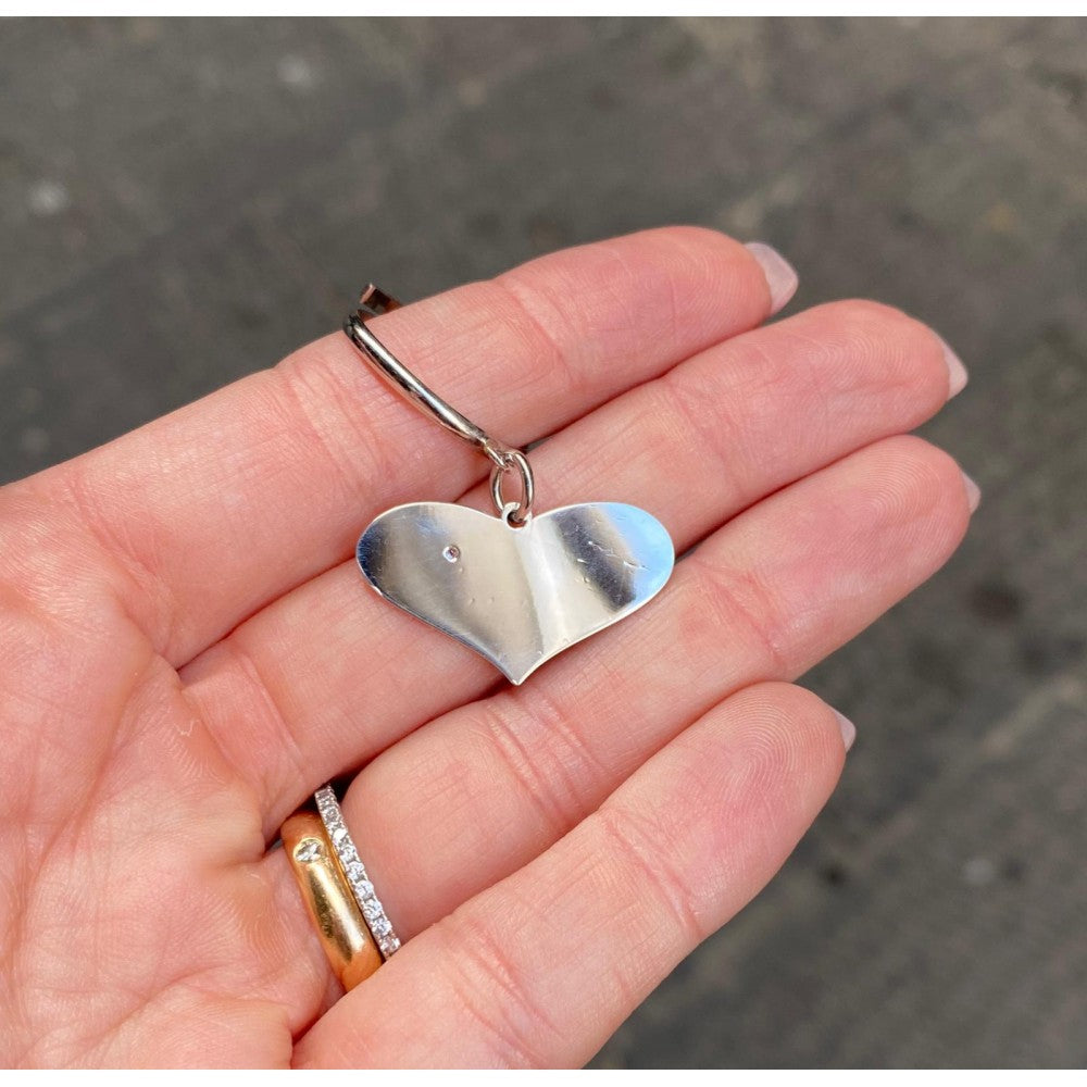 Anello cuore diamond personalizzato