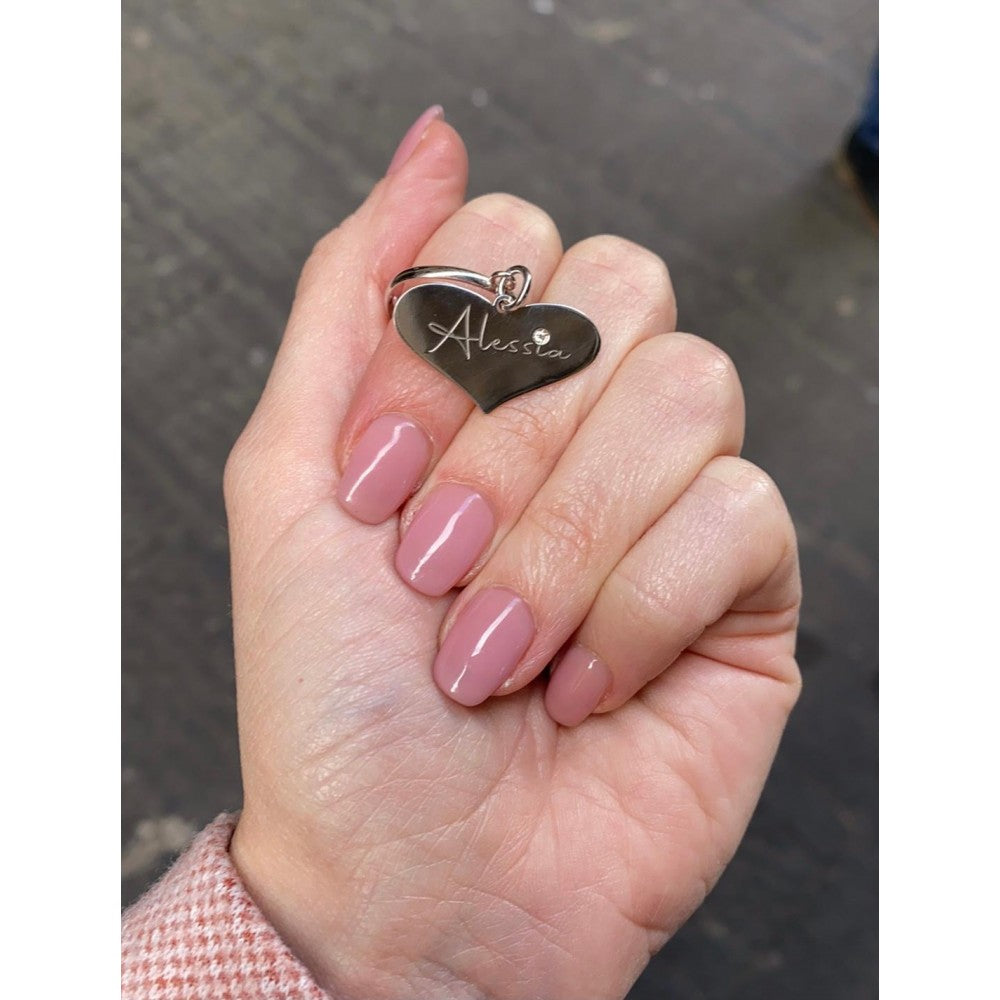 Anello cuore diamond personalizzato
