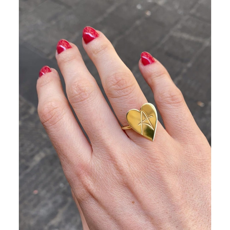 Anello cuore personalizzato