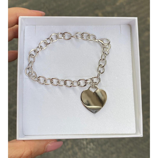Bracciale A Strati Donna Acciaio Inox - Doppia Catena Con Cuori - Regalo In Sacchetto Velluto - 2