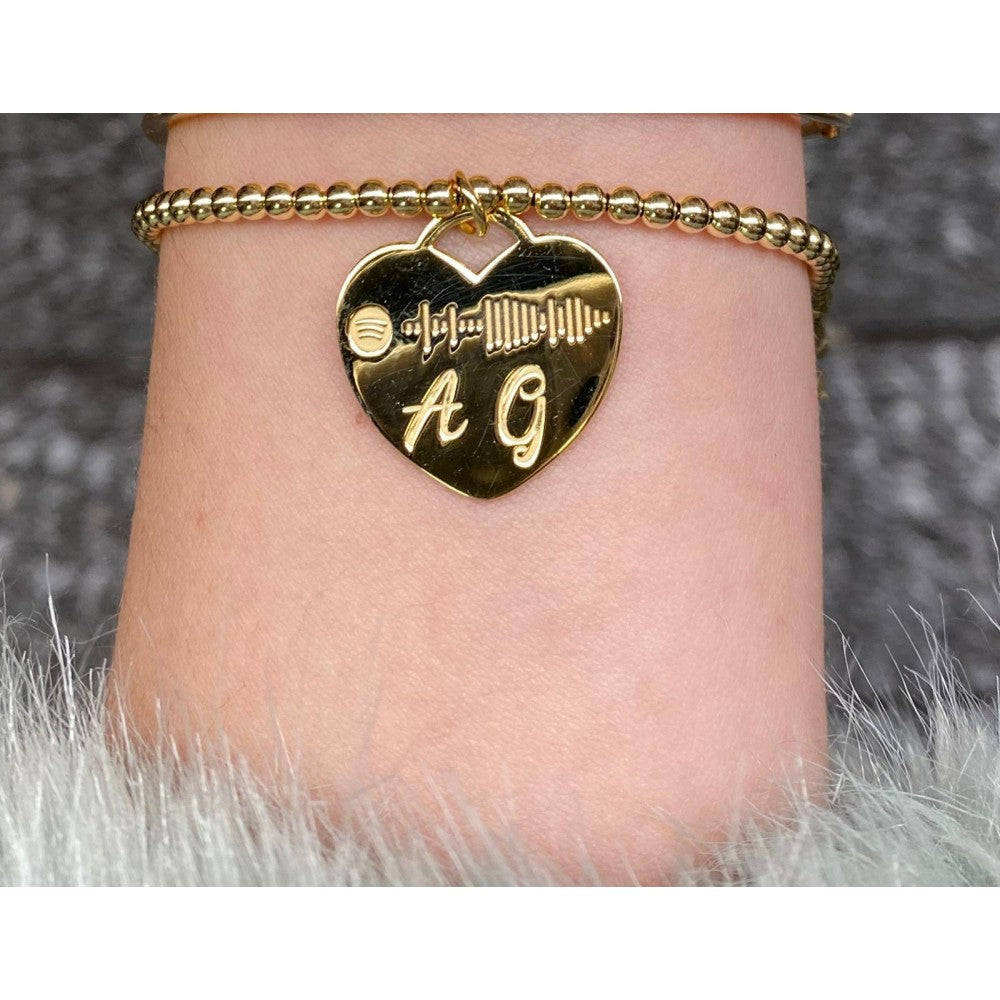 Bracciale con cuore dedica una canzone