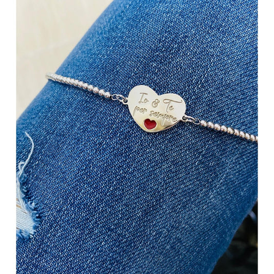 Bracciale cuore personalizzato