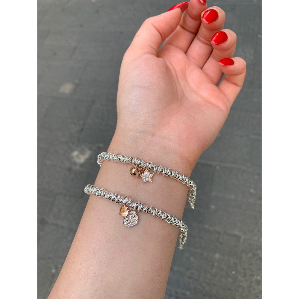 Bracciale nodini ciondolo
