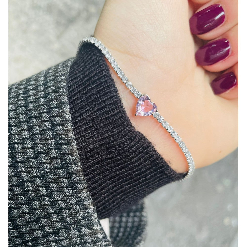 Bracciale pink heart