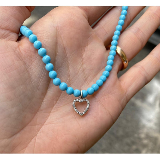 Collana color con cuoricino