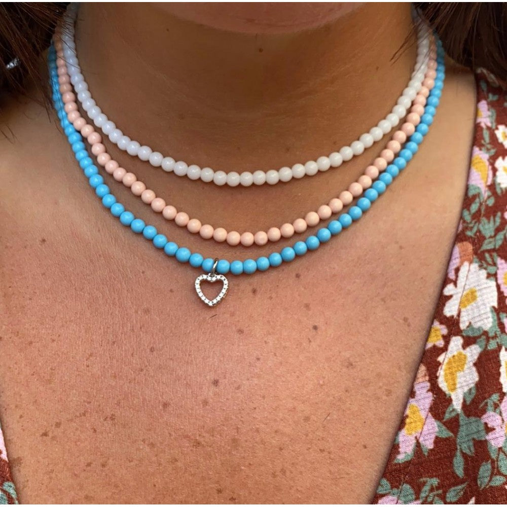 Collana color con cuoricino