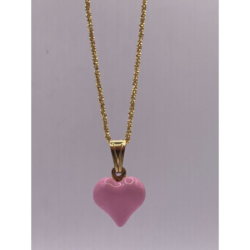 Collana cuore 3d gold