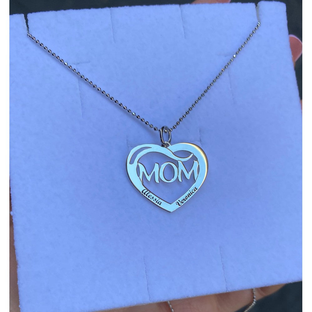Collana mom cuore personalizzata