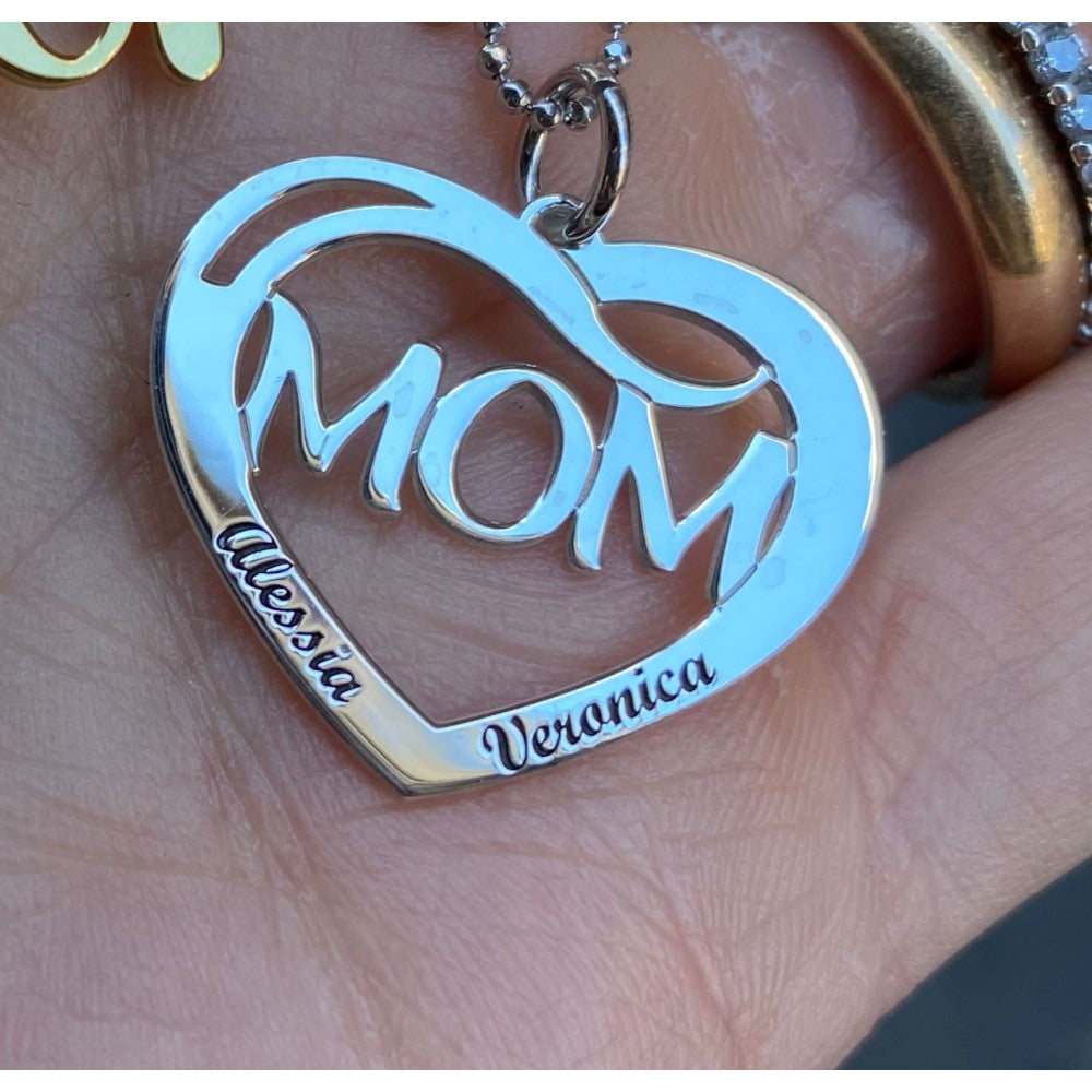 Collana mom cuore personalizzata