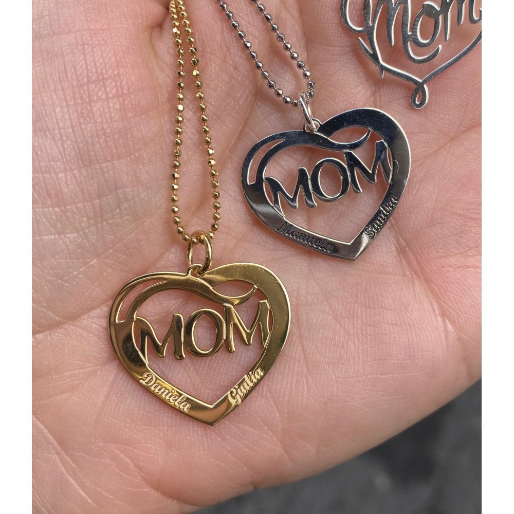 Collana mom cuore personalizzata