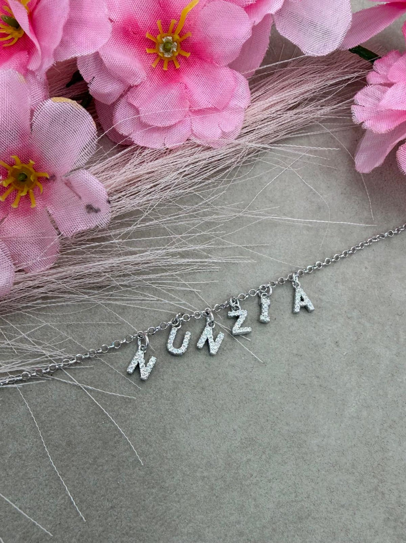Bracciale lettere pendenti