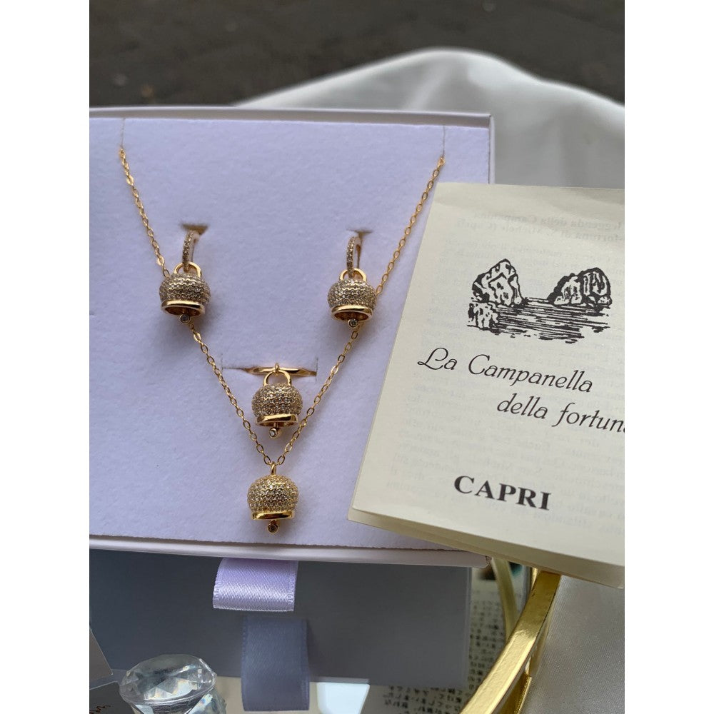 Orecchini donna con campanella della fortuna capri Orecchini donna con campanella della fortuna capri