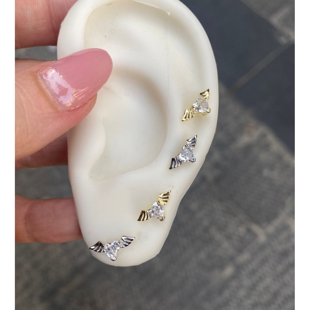 orecchini fly heart